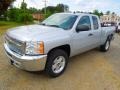 2012 Silver Ice Metallic Chevrolet Silverado 1500 LT Extended Cab  photo #2