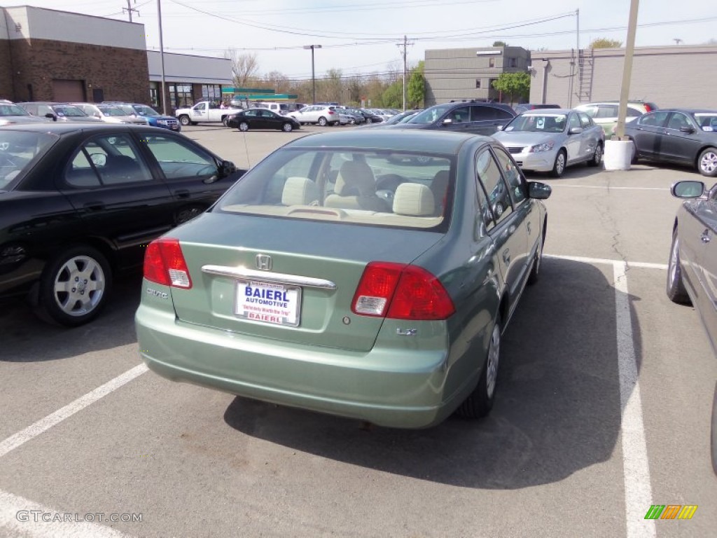 2003 Civic LX Sedan - Galapagos Green / Ivory photo #3