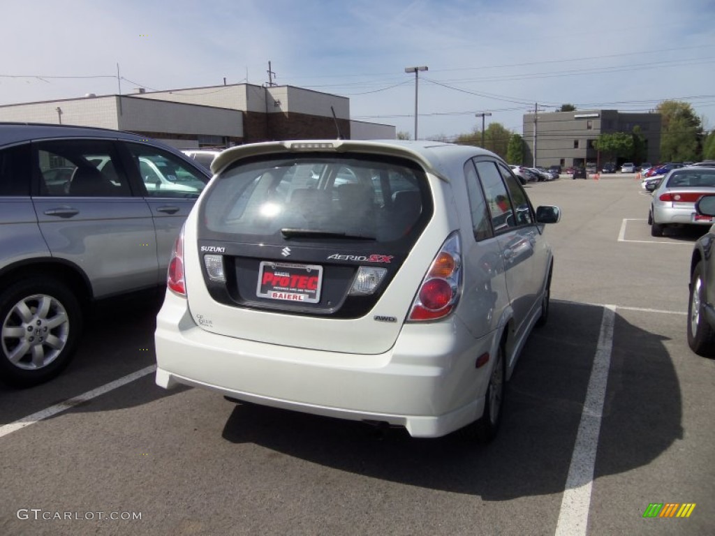2006 Aerio SX AWD Sport Wagon - White Pearl / Black photo #3