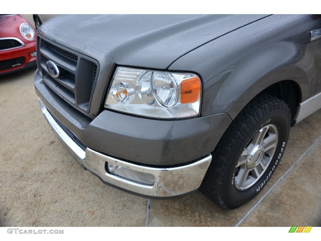 2005 F150 XLT SuperCab - Dark Shadow Grey Metallic / Medium Flint/Dark Flint Grey photo #14