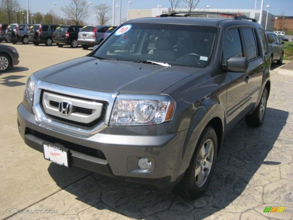 2010 Pilot EX-L 4WD - Polished Metal Metallic / Gray photo #1