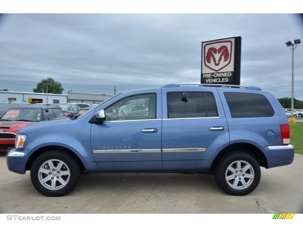 2008 Aspen Limited - Marine Blue Pearl / Light Graystone photo #2
