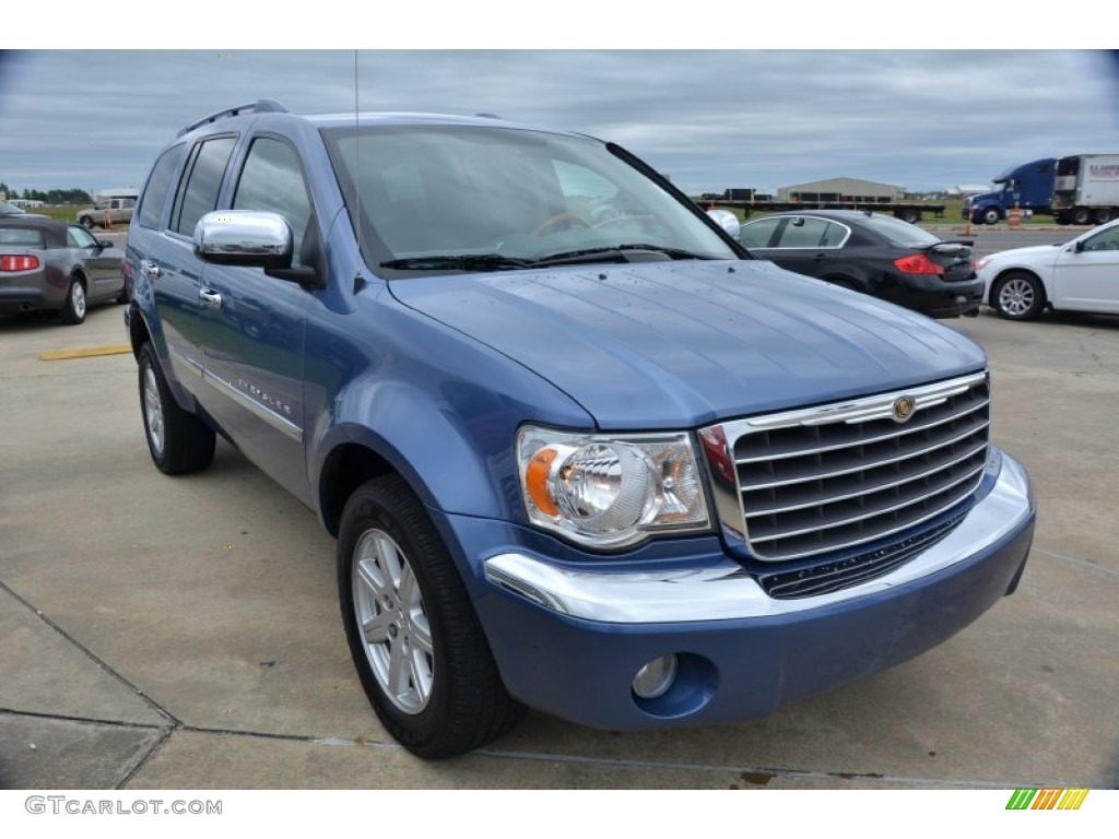 2008 Aspen Limited - Marine Blue Pearl / Light Graystone photo #8
