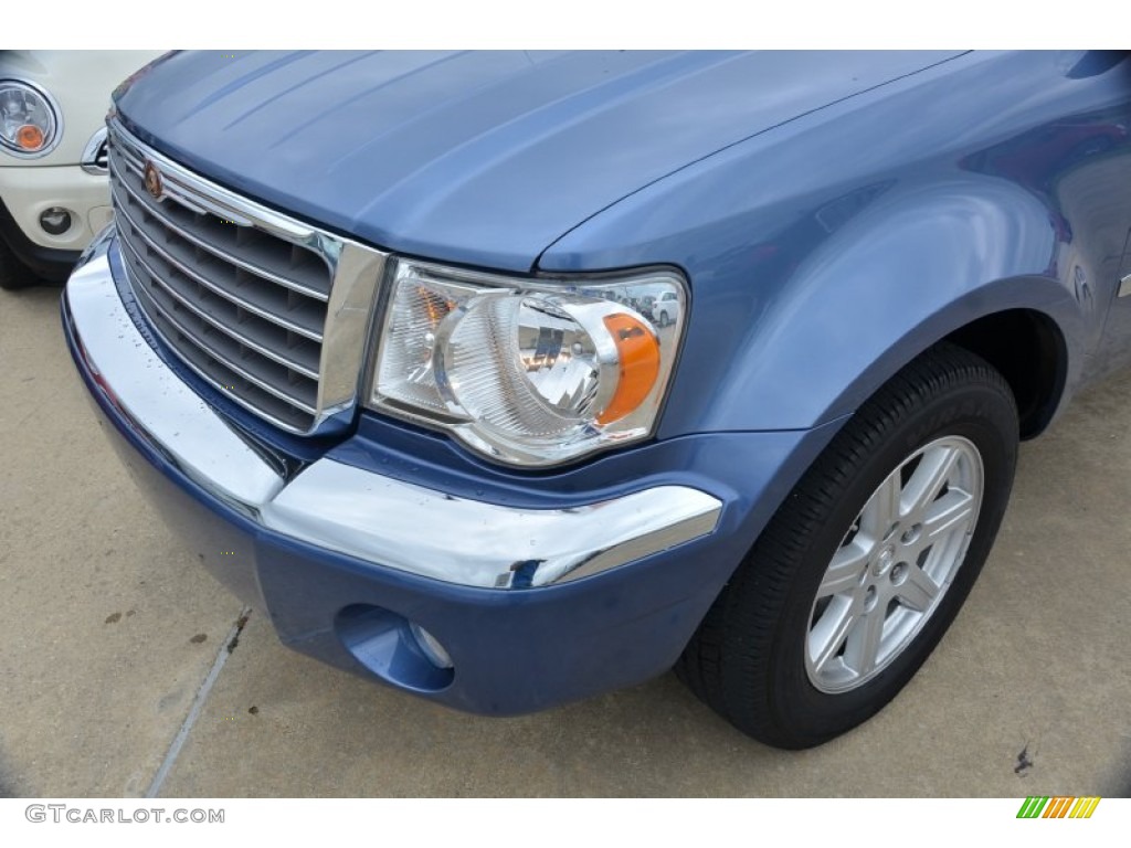 2008 Aspen Limited - Marine Blue Pearl / Light Graystone photo #10