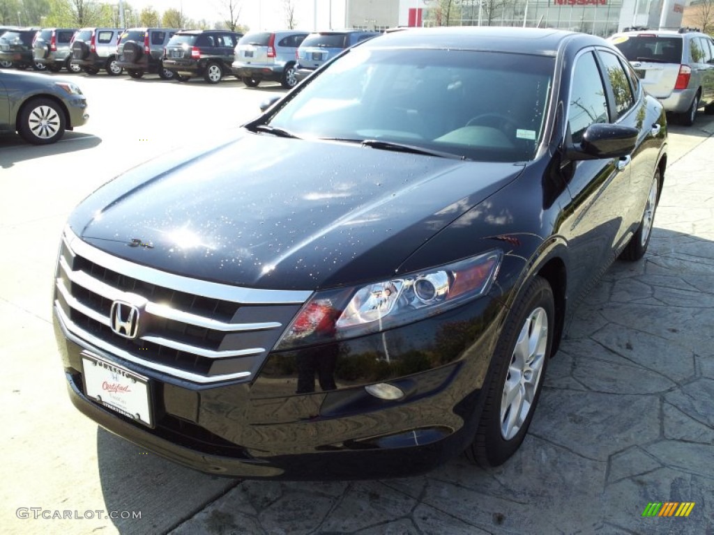 2011 Accord Crosstour EX-L - Crystal Black Pearl / Black photo #1