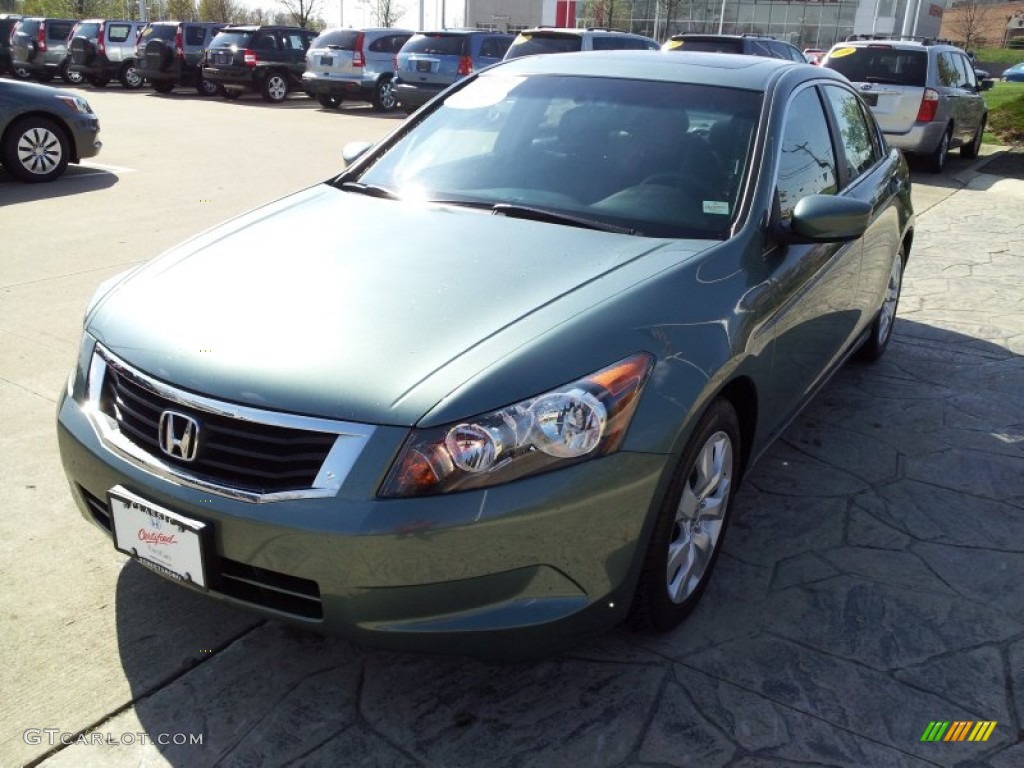 2009 Accord EX Sedan - Mystic Green Metallic / Black photo #1