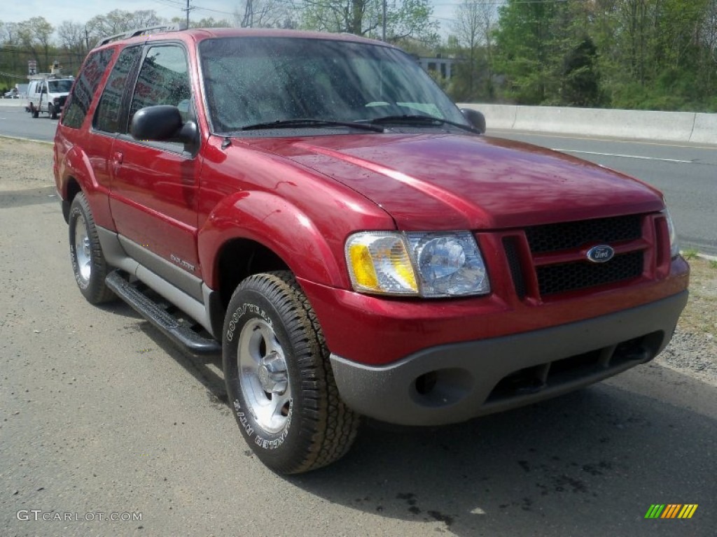 2001 Explorer Sport 4x4 - Toreador Red Metallic / Dark Graphite photo #2