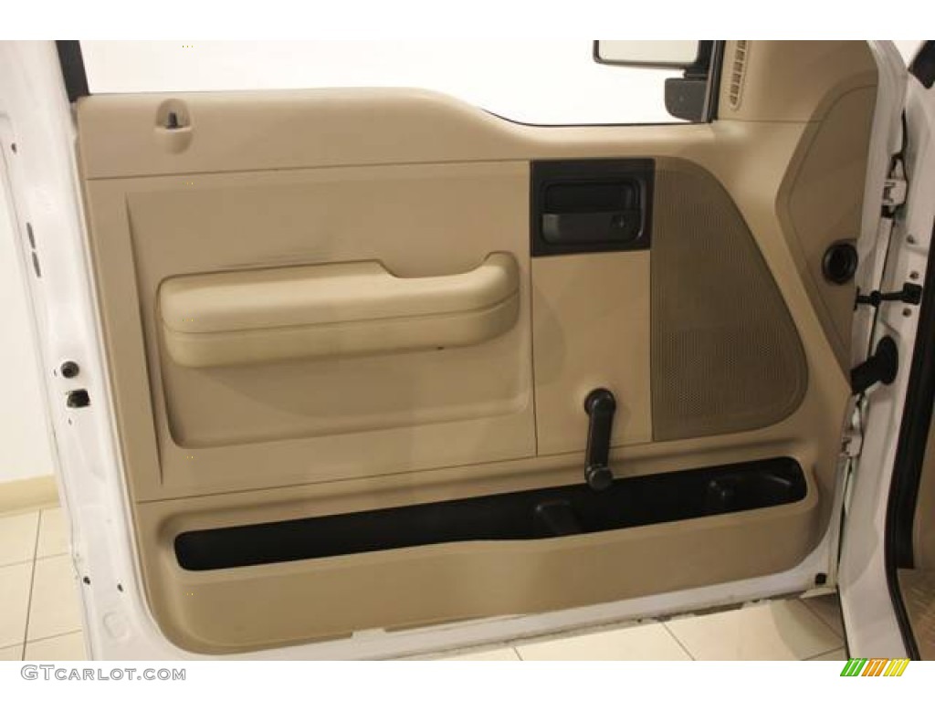 2004 F150 XL SuperCab - Oxford White / Tan photo #8