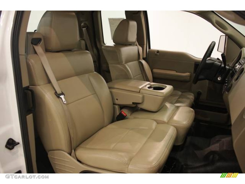 2004 F150 XL SuperCab - Oxford White / Tan photo #13