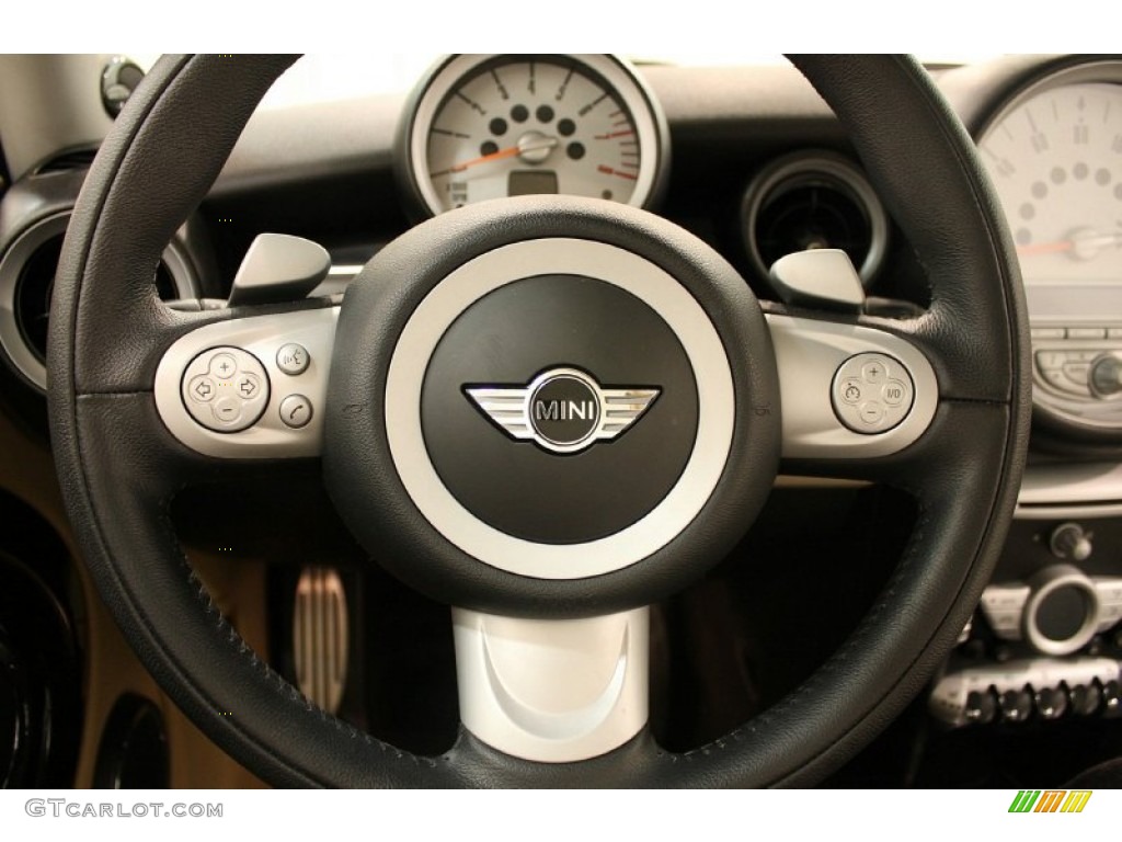 2010 Cooper S Hardtop - British Racing Green Metallic / Gravity Tuscan Beige Leather photo #10