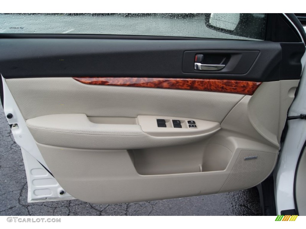 2010 Subaru Outback 2.5i Limited Wagon Warm Ivory Door Panel Photo #64029690