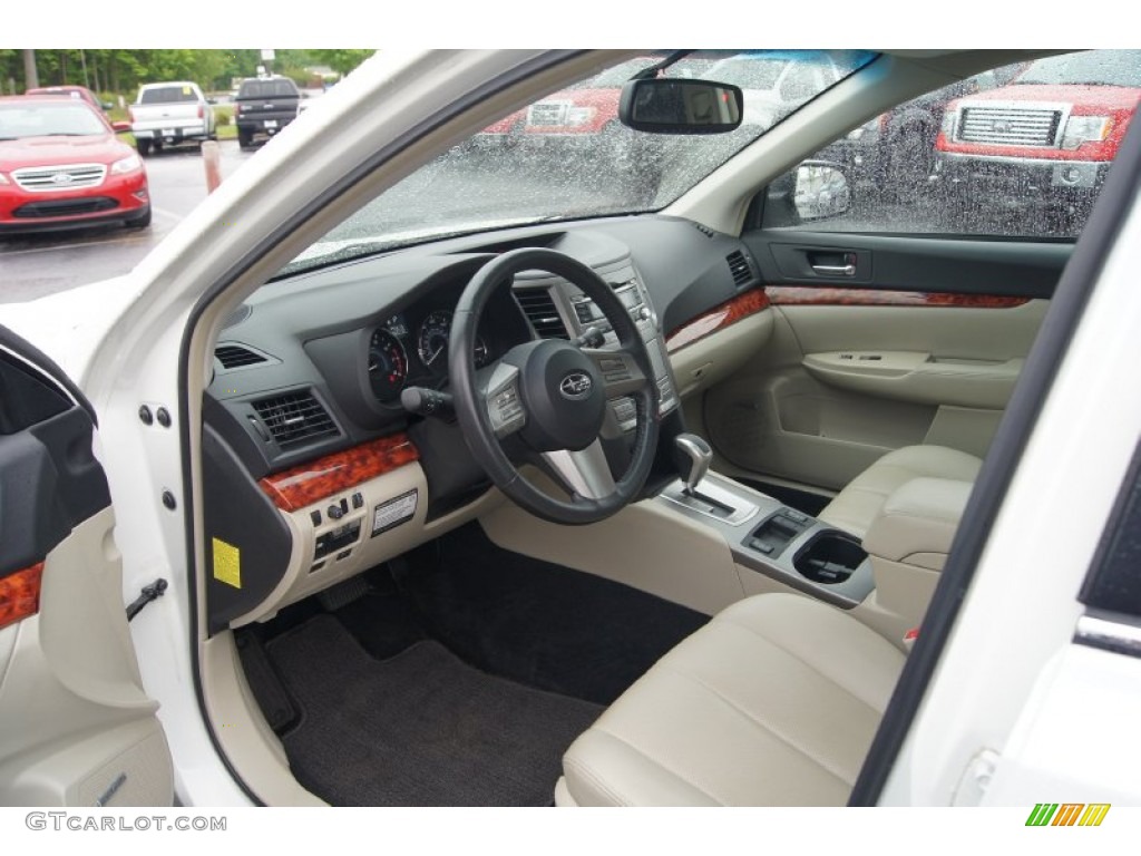 Warm Ivory Interior 2010 Subaru Outback 2.5i Limited Wagon Photo #64029709