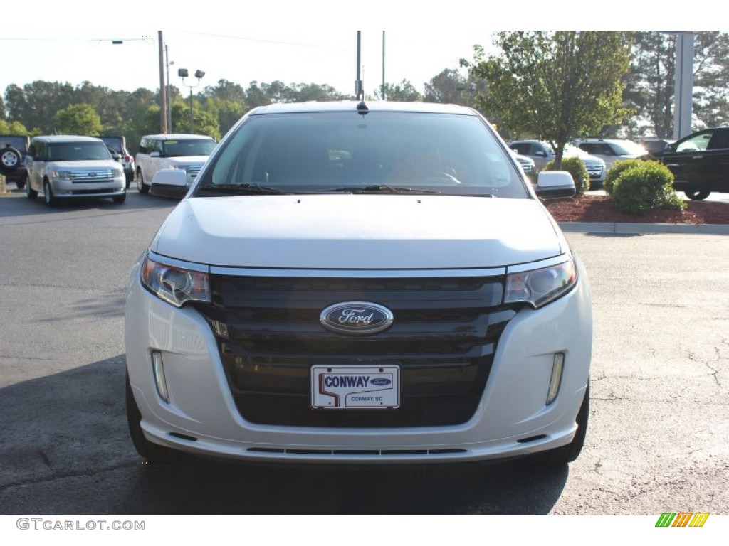 2012 Edge Sport - White Platinum Metallic Tri-Coat / Charcoal Black/Silver Smoke Metallic photo #2