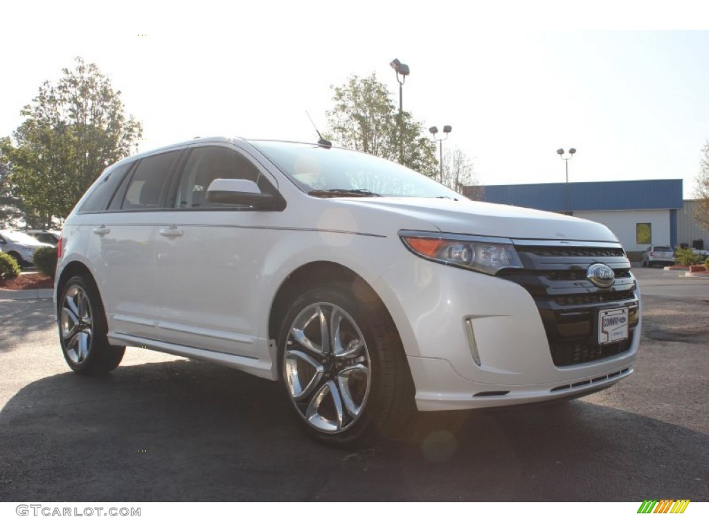 2012 Edge Sport - White Platinum Metallic Tri-Coat / Charcoal Black/Silver Smoke Metallic photo #3