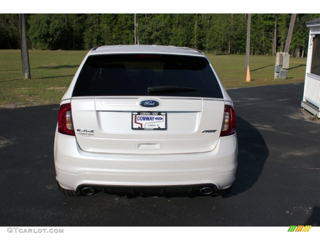 2012 Edge Sport - White Platinum Metallic Tri-Coat / Charcoal Black/Silver Smoke Metallic photo #6