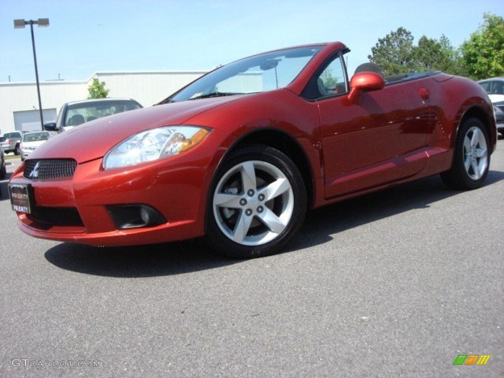 2009 Eclipse Spyder GS - Rave Red Pearl / Terra Cotta/Charcoal photo #2
