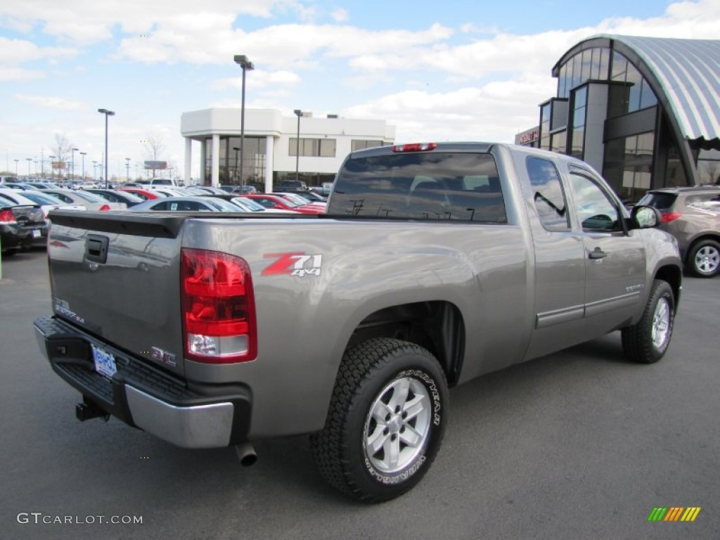 2008 Sierra 1500 SLE Extended Cab 4x4 - Steel Gray Metallic / Ebony photo #7