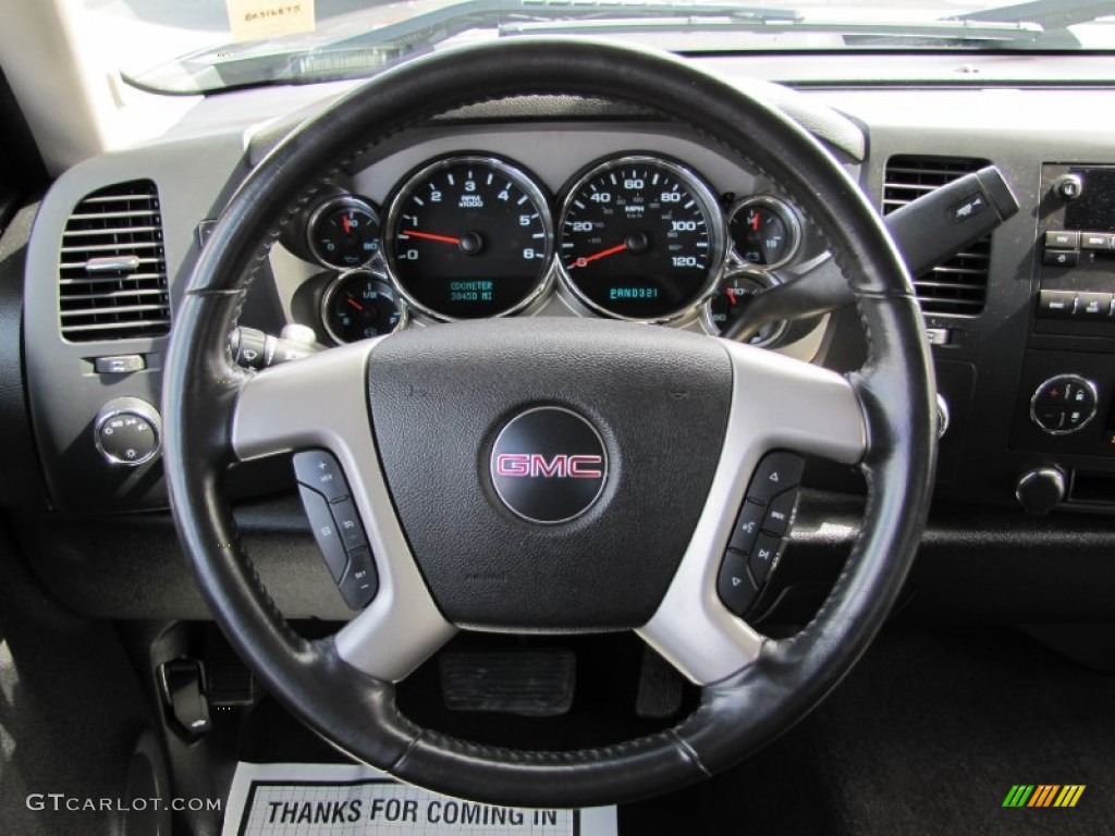 2008 Sierra 1500 SLE Extended Cab 4x4 - Steel Gray Metallic / Ebony photo #10