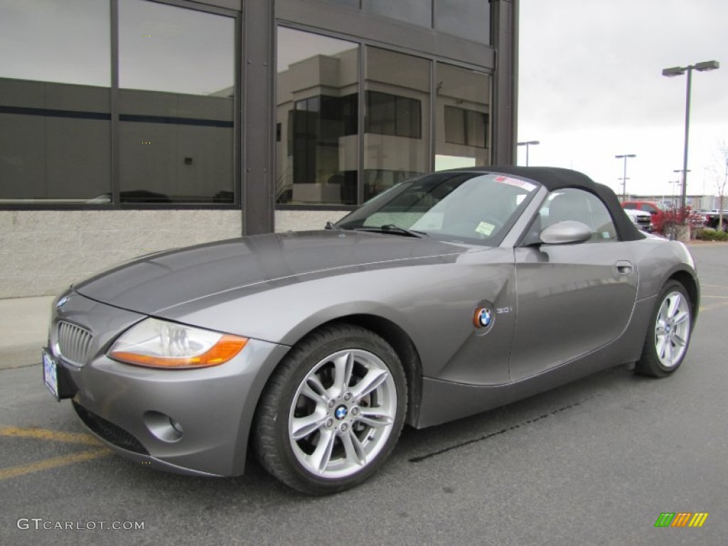 2003 Z4 3.0i Roadster - Sterling Grey Metallic / Black photo #3