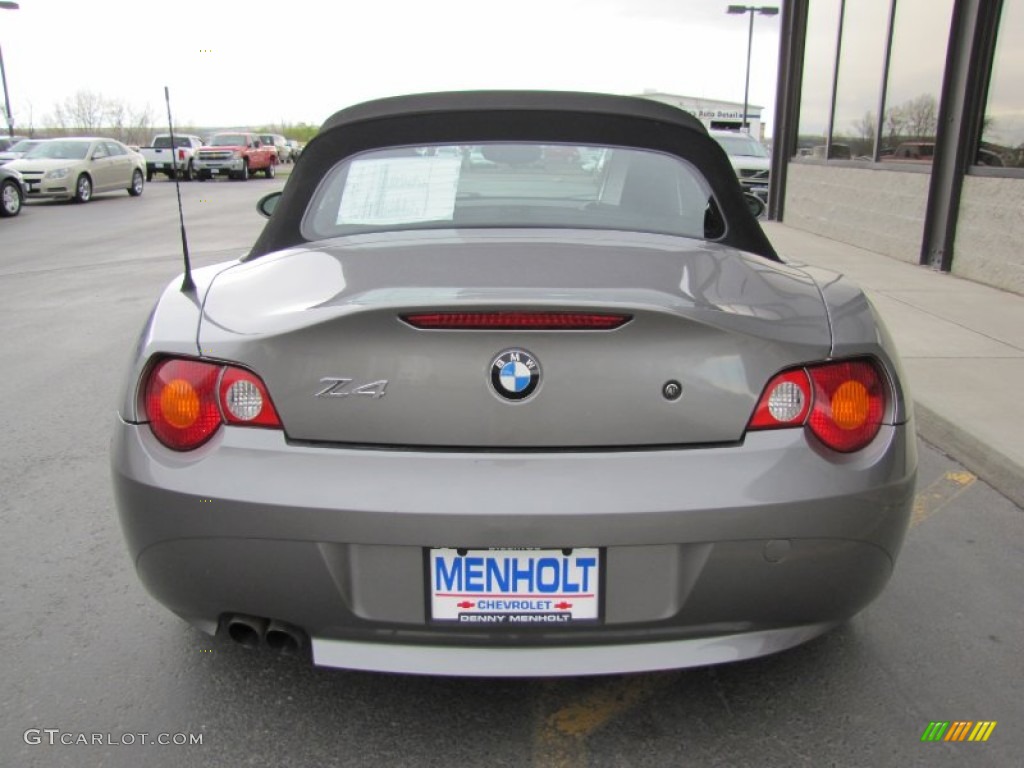 2003 Z4 3.0i Roadster - Sterling Grey Metallic / Black photo #6