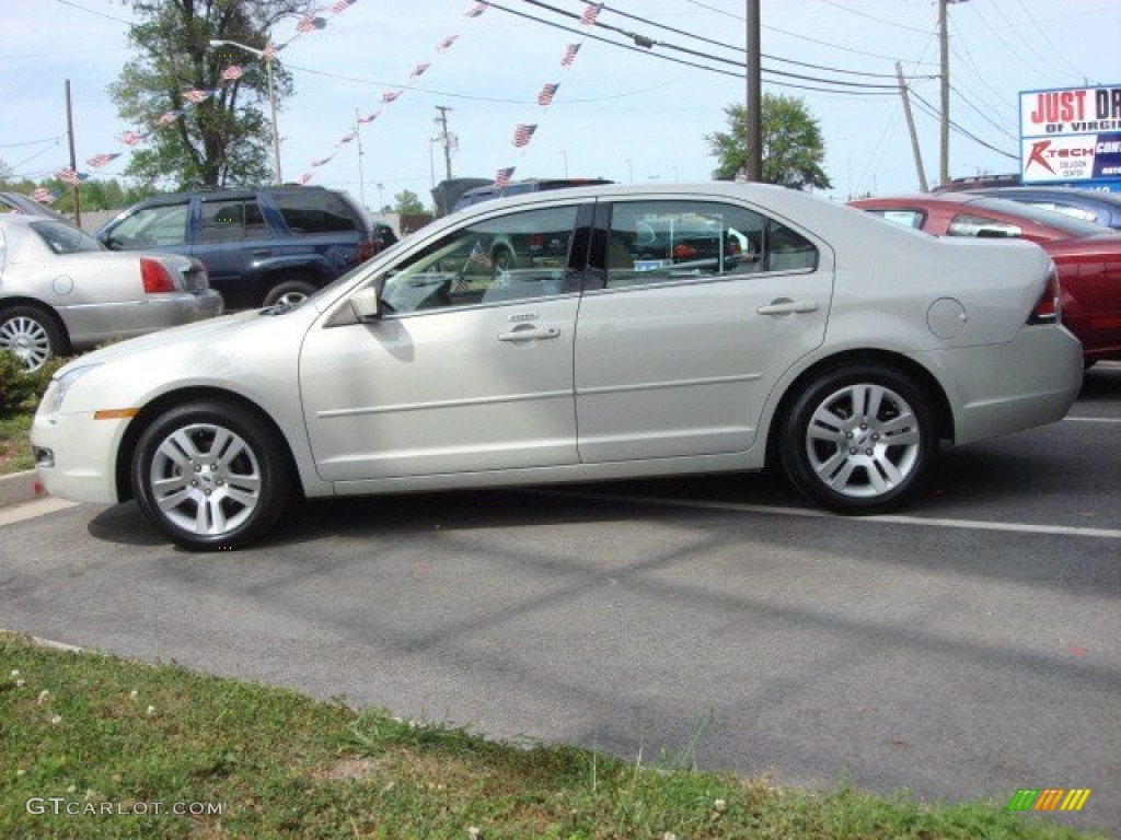 2008 Fusion SEL V6 - Vapor Silver Metallic / Camel photo #3