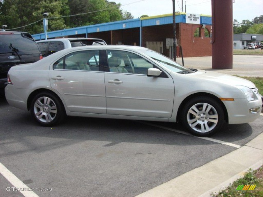 2008 Fusion SEL V6 - Vapor Silver Metallic / Camel photo #5