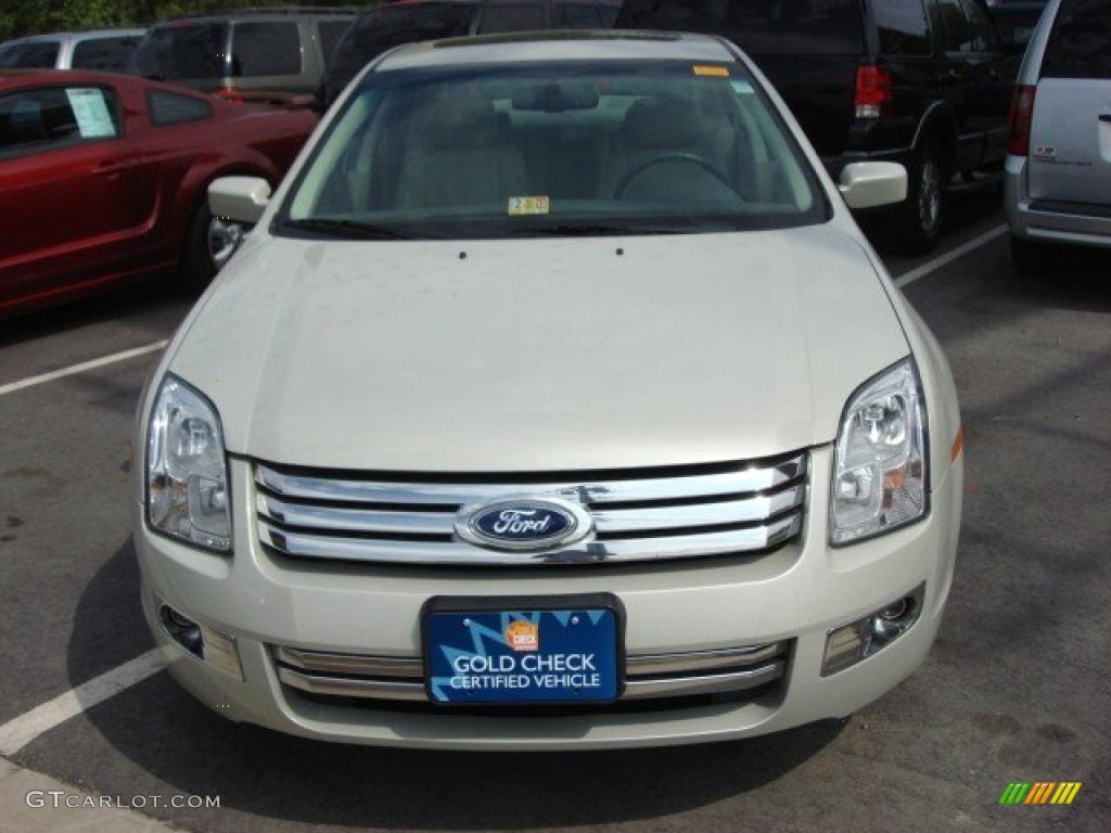 2008 Fusion SEL V6 - Vapor Silver Metallic / Camel photo #7