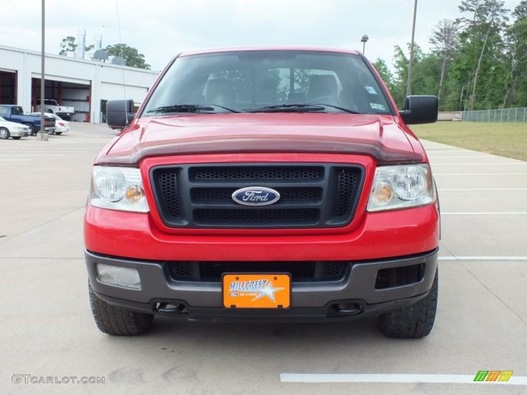 2004 F150 FX4 SuperCab 4x4 - Bright Red / Black/Medium Flint photo #11
