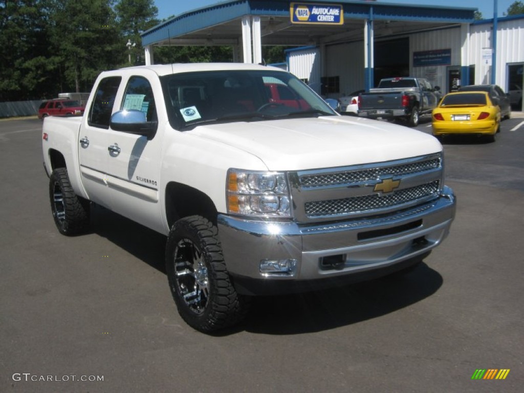 2012 Silverado 1500 LT Crew Cab 4x4 - White Diamond Tricoat / Ebony photo #7