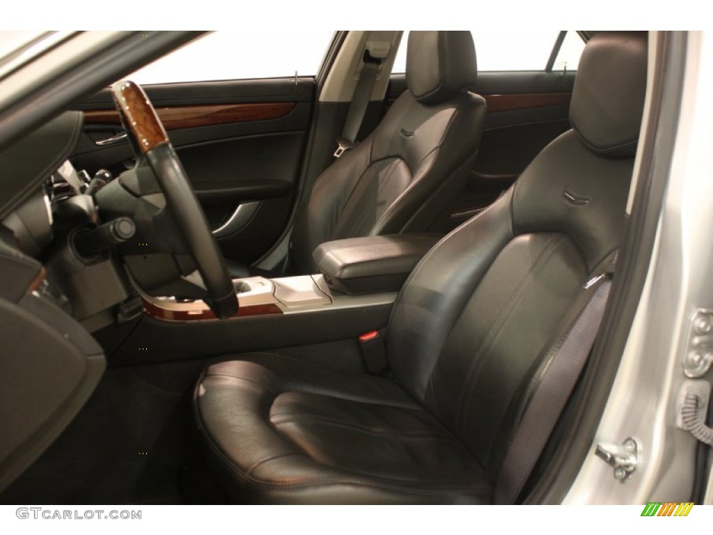 Ebony Interior 2010 Cadillac CTS 4 3.0 AWD Sedan Photo #64037552