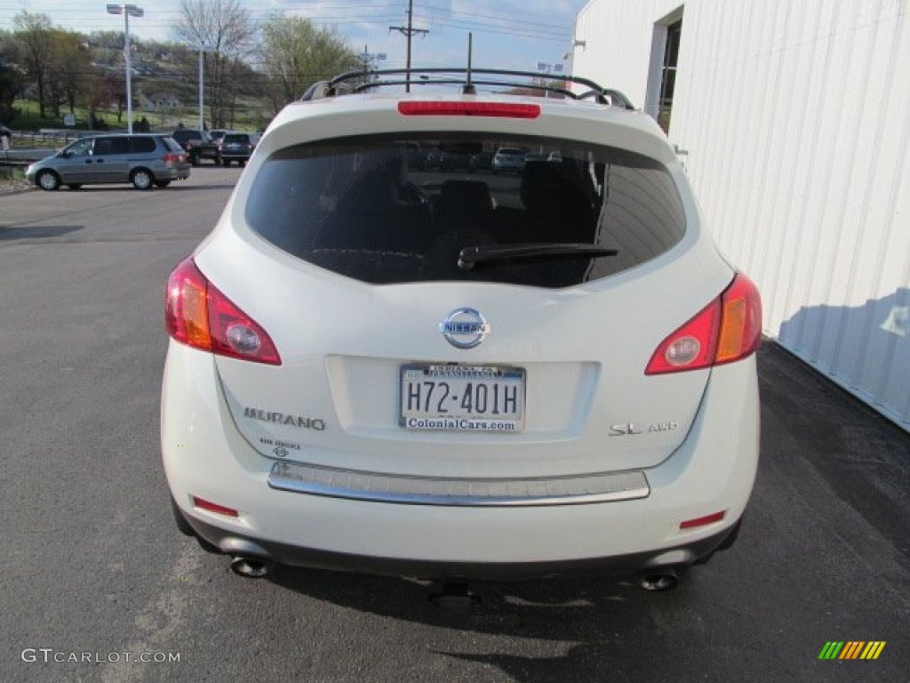 2010 Murano SL AWD - Glacier White Pearl / Beige photo #5