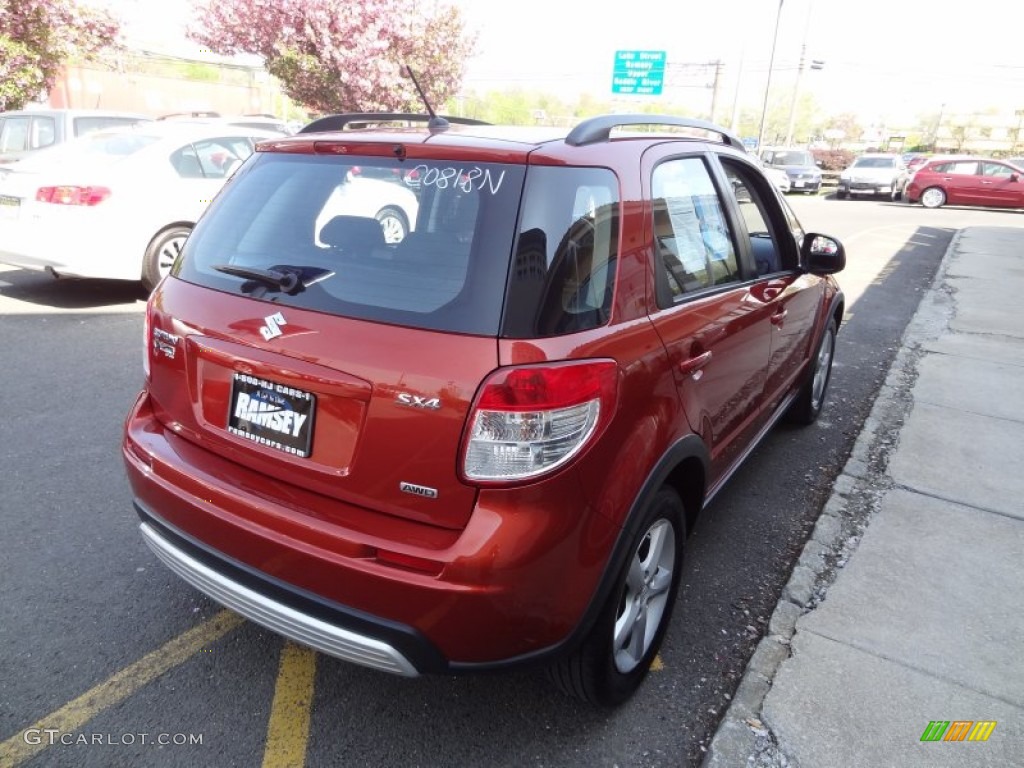 2009 SX4 Crossover Technology AWD - Cherry Red Metallic / Black photo #12