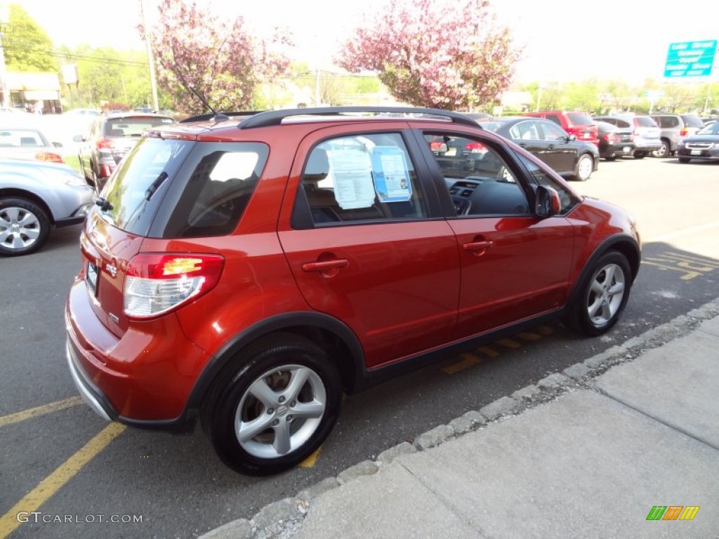 2009 SX4 Crossover Technology AWD - Cherry Red Metallic / Black photo #13