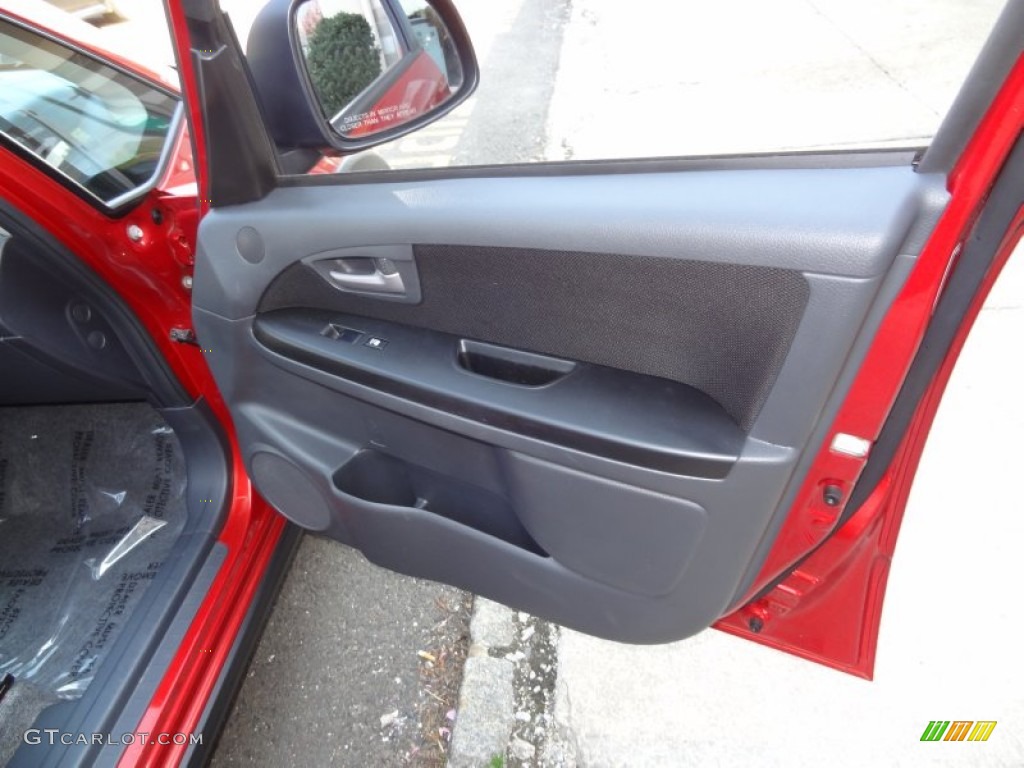 2009 Suzuki SX4 Crossover Technology AWD Black Door Panel Photo #64039414