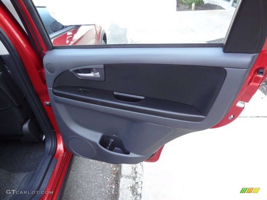2009 Suzuki SX4 Crossover Technology AWD Black Door Panel Photo #64039423