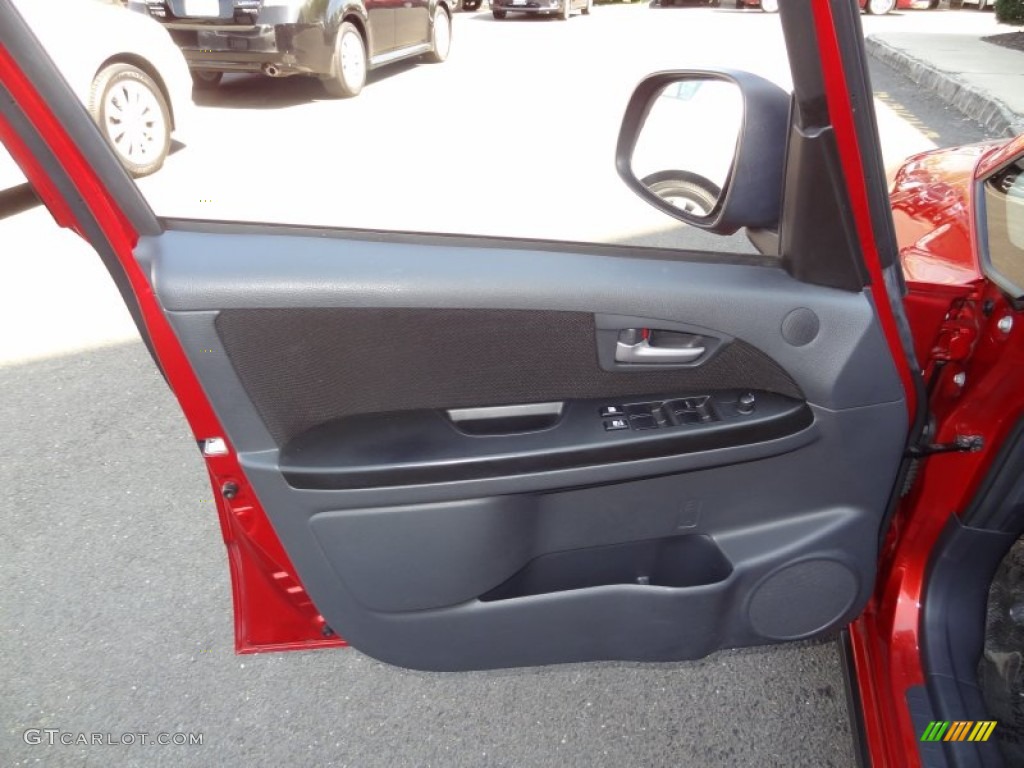 2009 SX4 Crossover Technology AWD - Cherry Red Metallic / Black photo #25