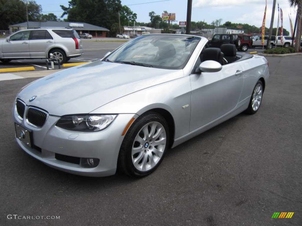 2007 3 Series 328i Convertible - Titanium Silver Metallic / Black photo #3