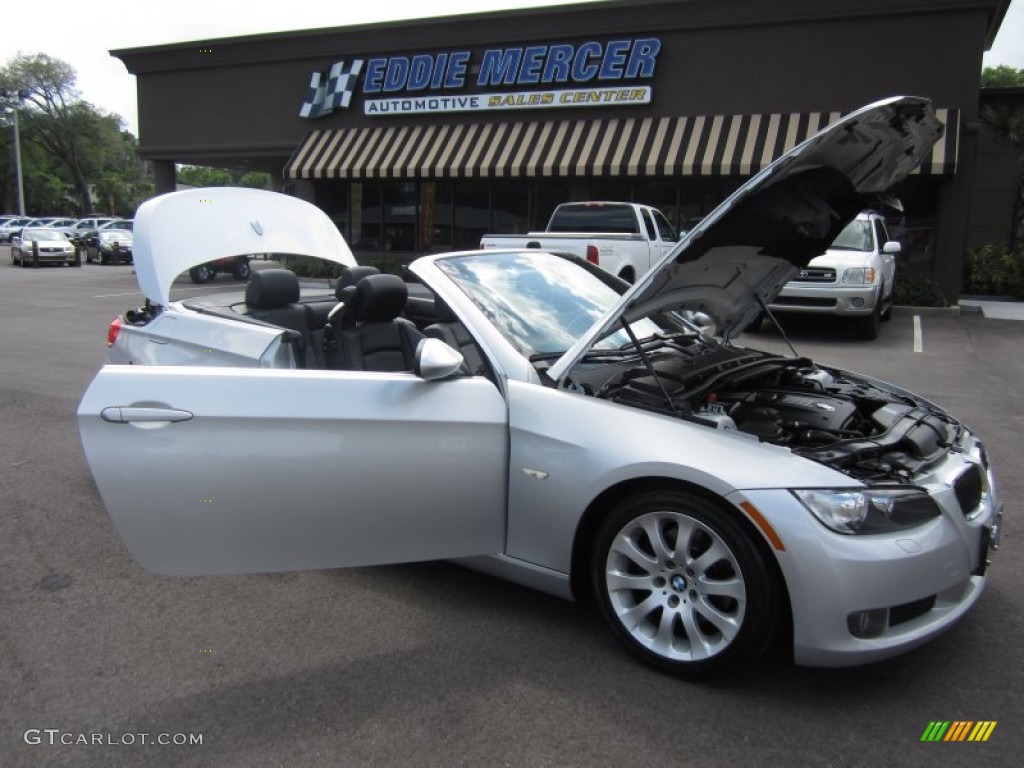 2007 3 Series 328i Convertible - Titanium Silver Metallic / Black photo #29