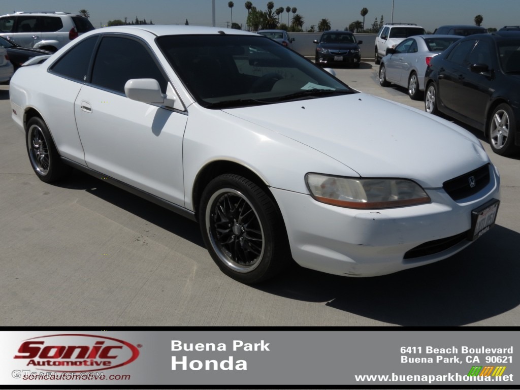 2000 Accord LX V6 Coupe - Taffeta White / Ivory photo #1