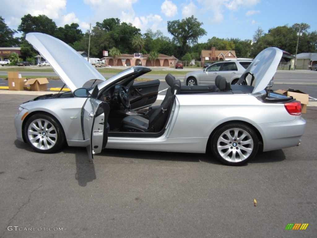 2007 3 Series 328i Convertible - Titanium Silver Metallic / Black photo #34