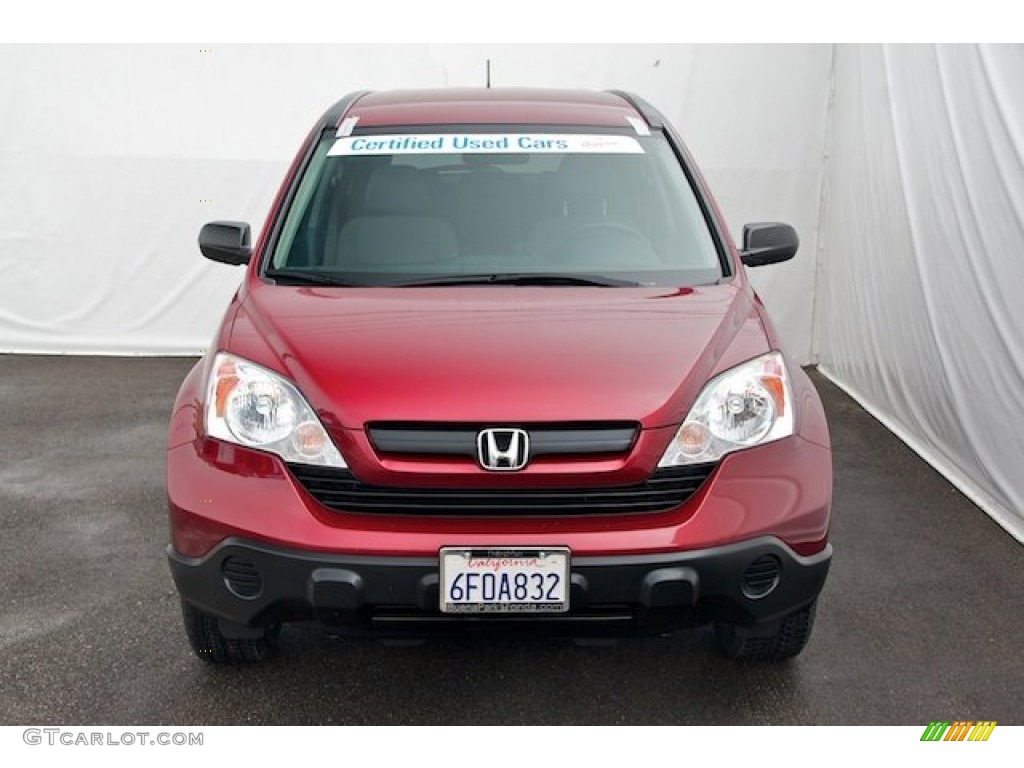 2008 CR-V LX - Tango Red Pearl / Gray photo #7