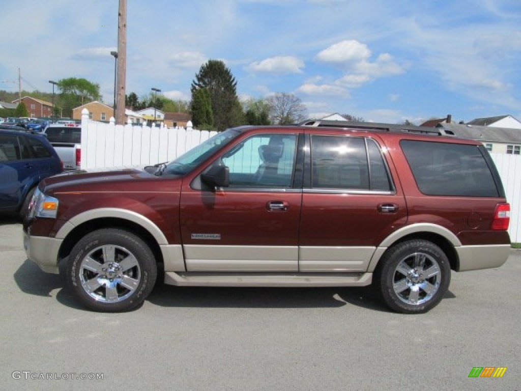 Dark Copper Metallic 2007 Ford Expedition Eddie Bauer 4x4 Exterior Photo #64041823