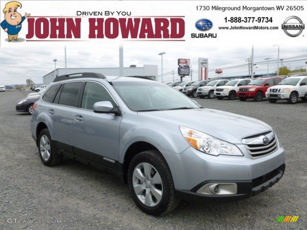 2012 Outback 2.5i Premium - Ice Silver Metallic / Off Black photo #1