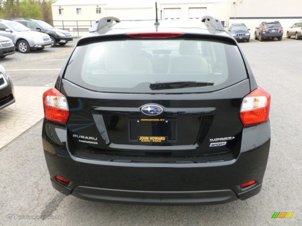 2012 Impreza 2.0i Sport Premium 5 Door - Obsidian Black Pearl / Ivory photo #5