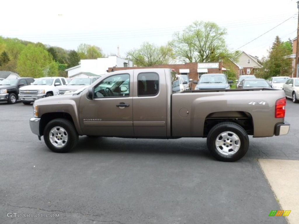 2012 Silverado 1500 LT Extended Cab 4x4 - Mocha Steel Metallic / Ebony photo #4