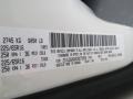 PW1: Stone White 2012 Dodge Ram Van C/V Color Code