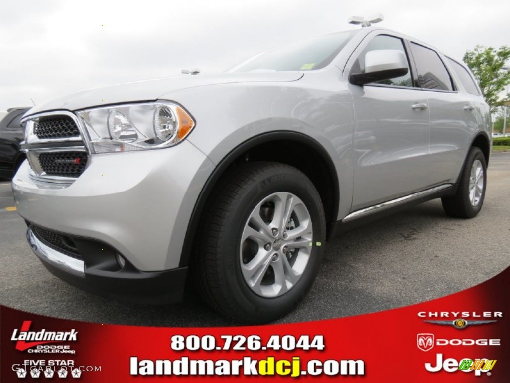 2012 Durango SXT - Bright Silver Metallic / Dark Graystone/Medium Graystone photo #1