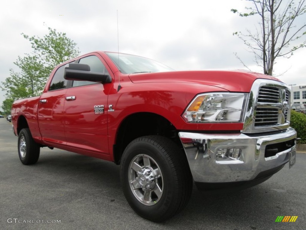 2012 Ram 2500 HD Big Horn Crew Cab 4x4 - Flame Red / Dark Slate/Medium Graystone photo #4