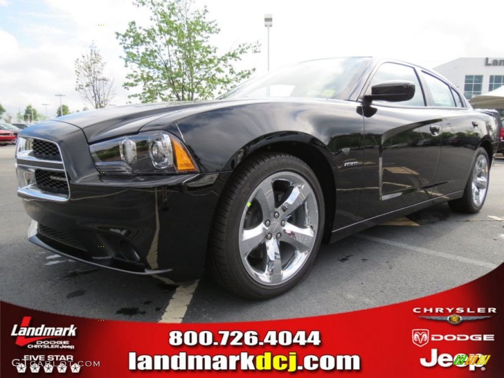 2012 Charger R/T - Pitch Black / Black photo #1