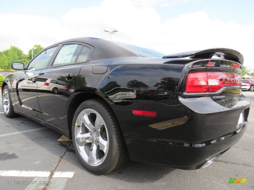 2012 Charger R/T - Pitch Black / Black photo #2